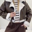 chiodo con pelliccia coffee